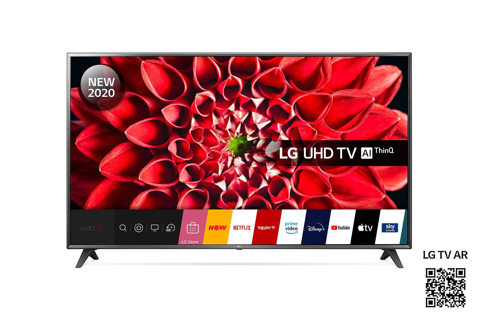 Front view of LG UN71 75 inch 4K Smart UHD TV 75UN71006LC