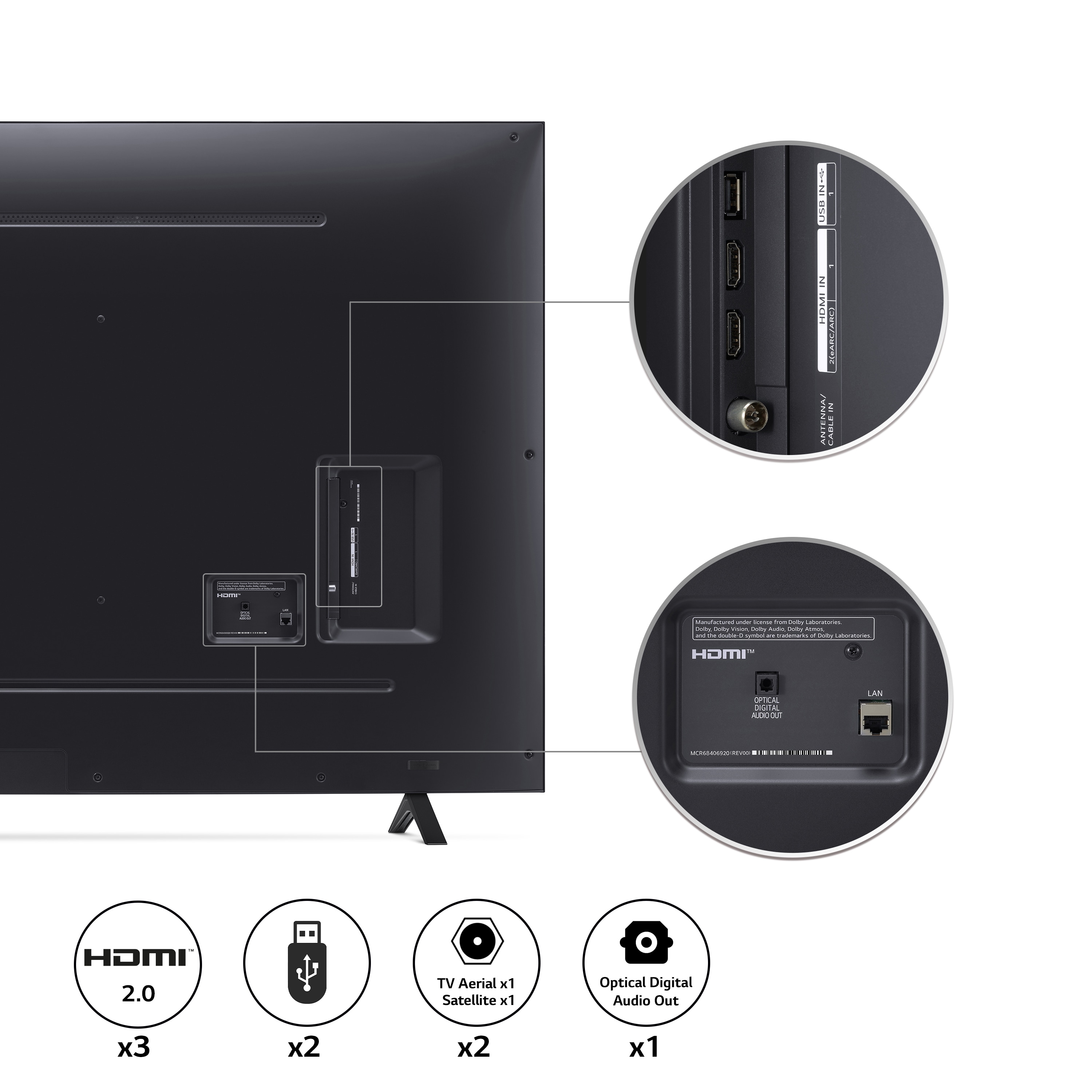 LG LED UQ80 75 inch 4K Smart TV 2022, 75UQ80006LB
