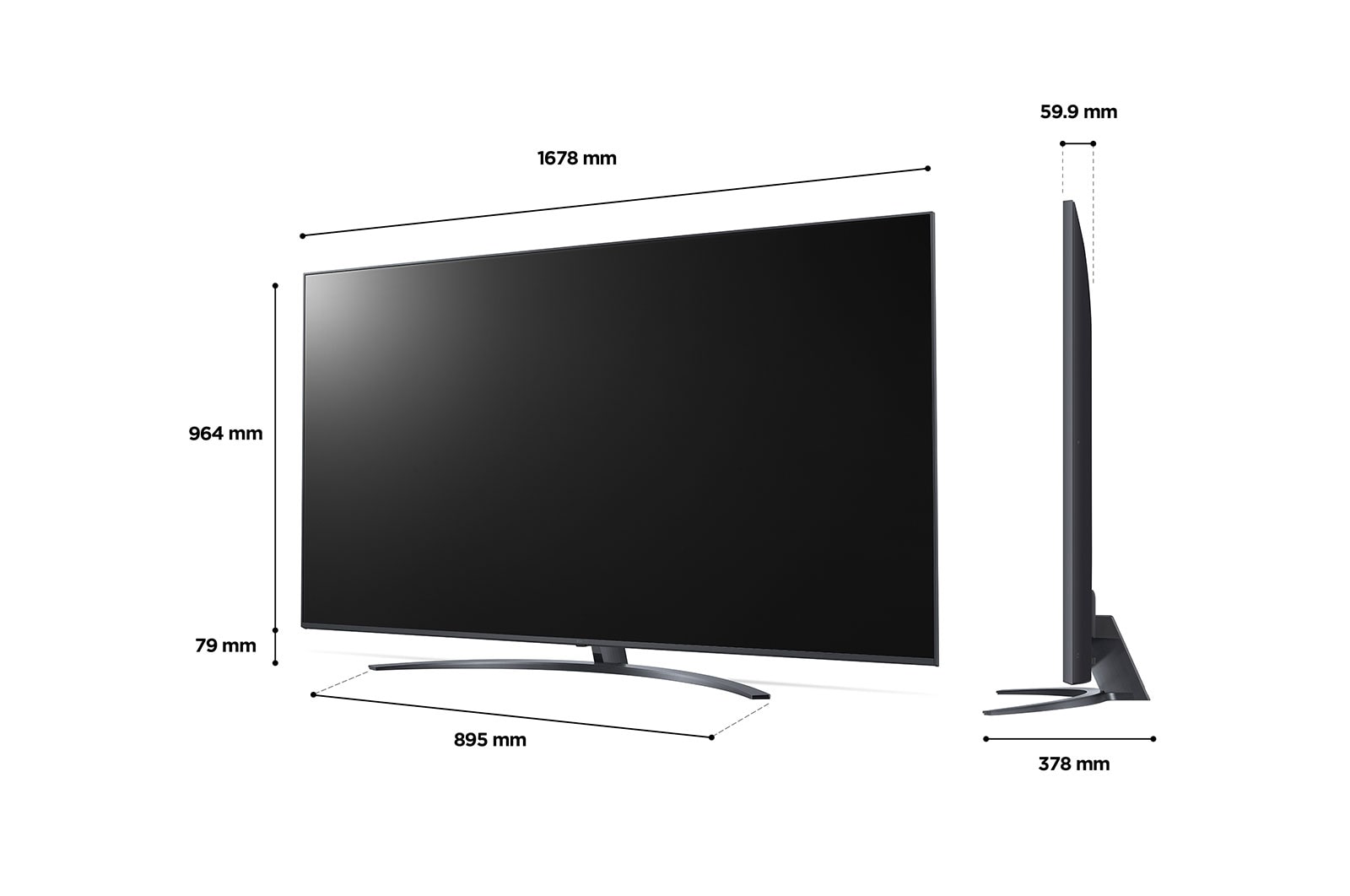 LG LED UQ81 75 inch 4K Smart TV 2022, 75UQ81006LB
