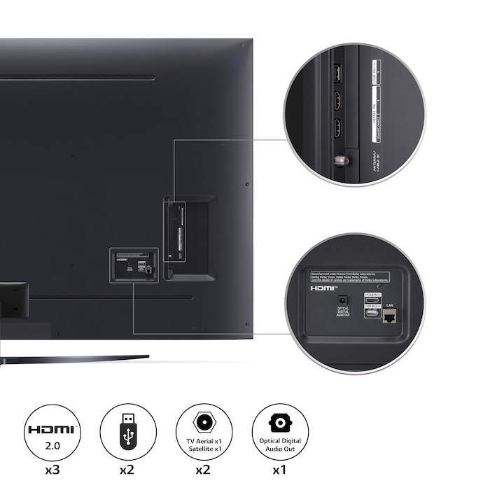 LG LED UQ91 75 inch 4K Smart TV 2022, 75UQ91006LA