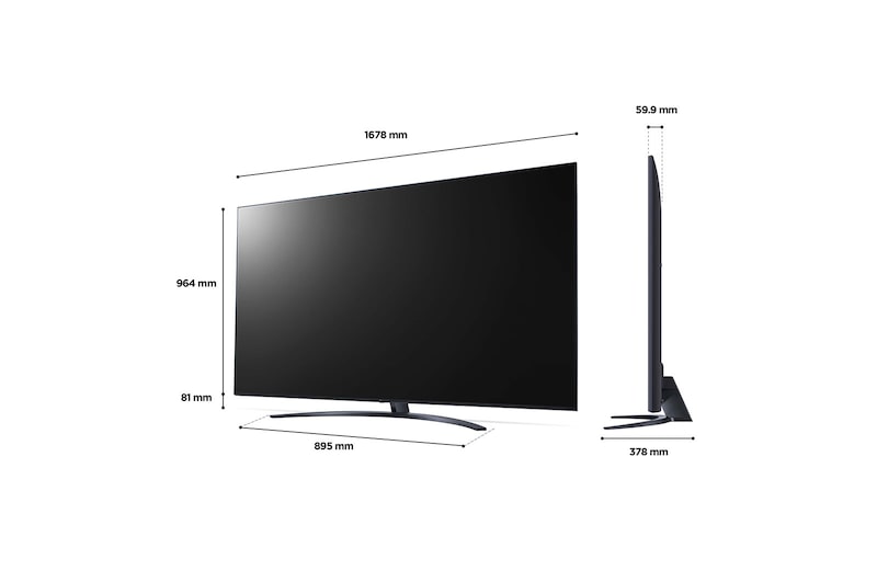 LG LED UQ91 75 inch 4K Smart TV 2022, 75UQ91006LA