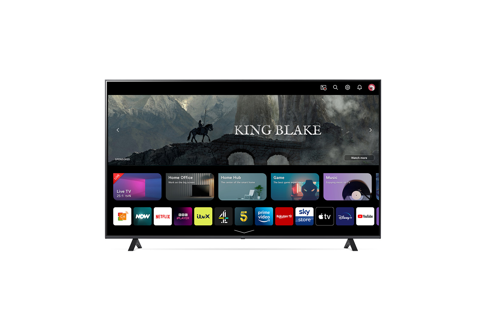 LG UR78 75 inch 4K Smart UHD TV, 75UR78006LK