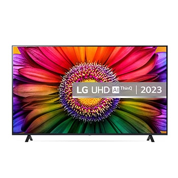 A front view of the LG UHD TV