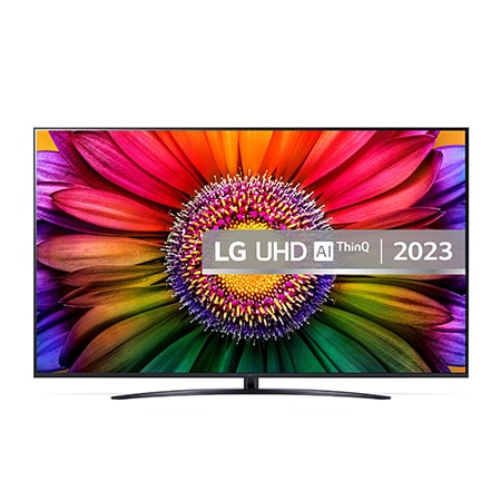 A front view of the LG UHD TV