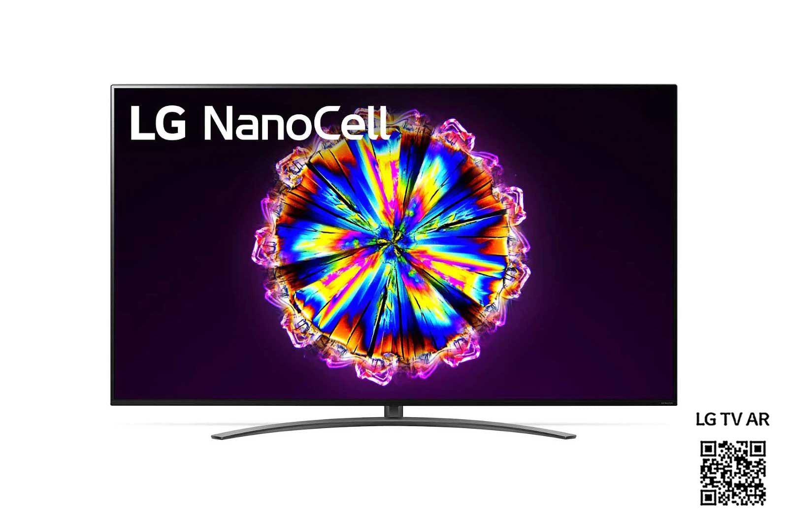 Front view of LG Nano91 86 inch 4K NanoCell TV 86NANO916NA
