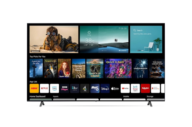 LG LED UP80 86" 4K Smart TV, 86UP80006LA