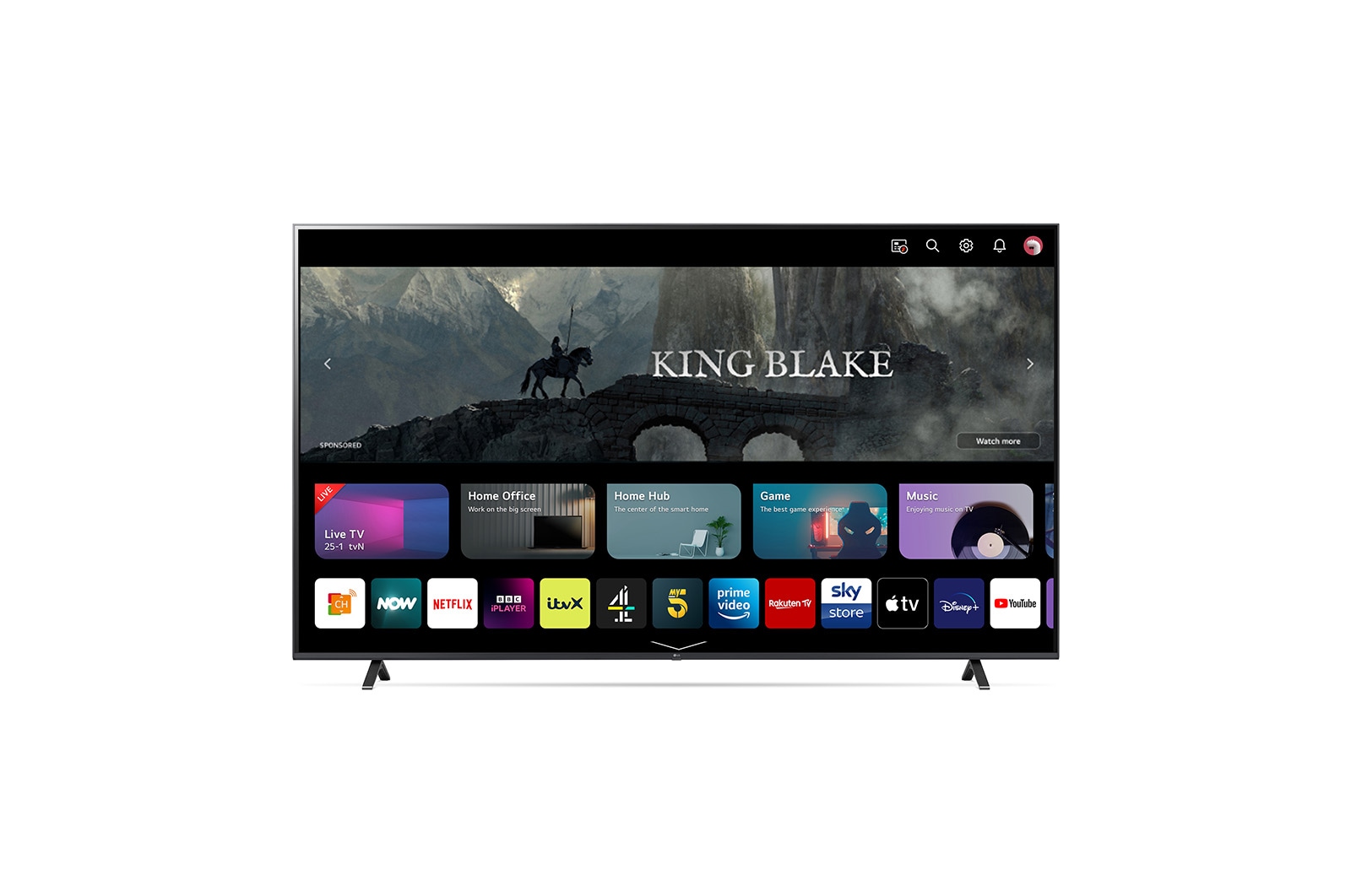 LG 86 inch LG UR78 AI 4K Smart UHD TV, 86UR78006LB