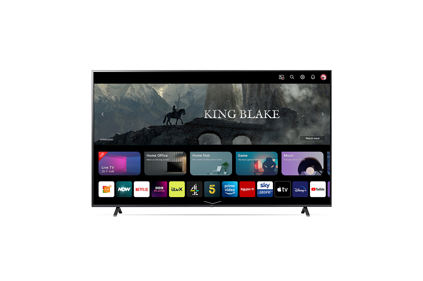 LG 86 inch LG UR78 AI 4K Smart UHD TV, 86UR78006LB