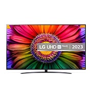 A front view of the LG UHD TV