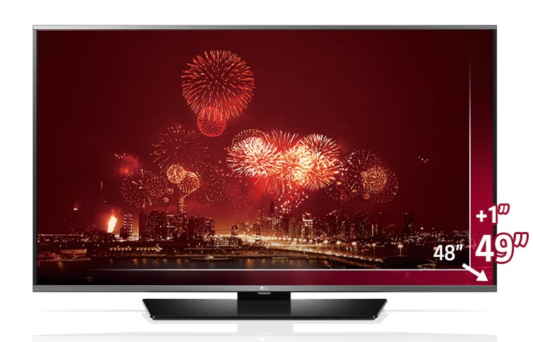 Front view of 49&#34; LG Smart TV with webOS 49LF630V
