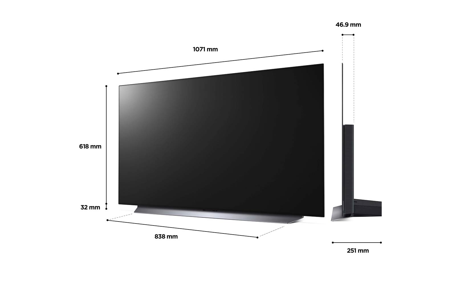 LG OLED evo C2 48 inch TV 2022, OLED48C24LA