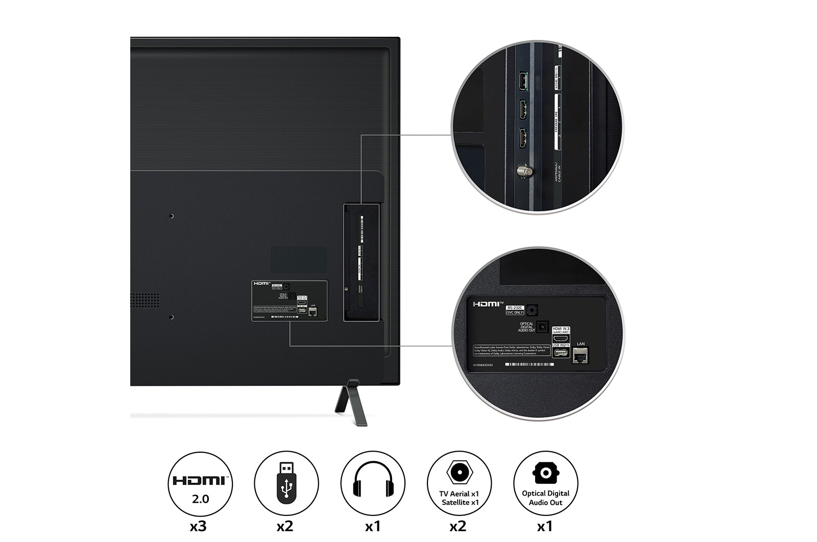 LG A2 55 inch 4K Smart OLED TV, OLED55A26LA