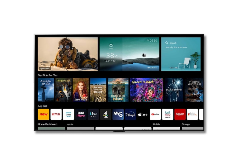 LG OLED G1 55" 4K Smart TV, OLED55G16LA