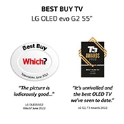 LG OLED evo Gallery Edition G2 55 inch 4K Smart TV 2022, OLED55G26LA
