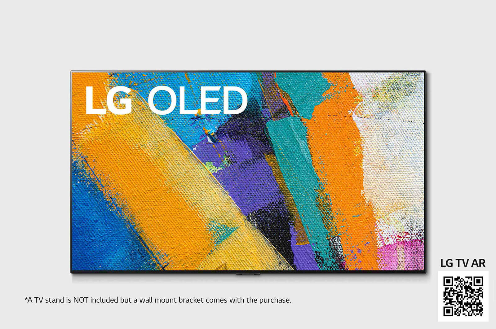 Front view of LG GX 55 inch 4K Smart OLED TV OLED55GX6LA