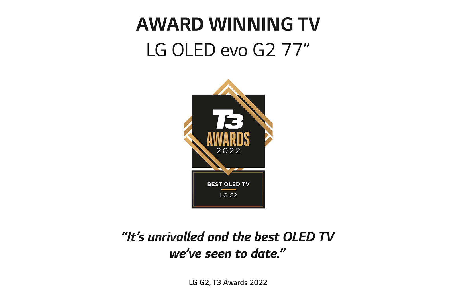 LG OLED evo Gallery Edition G2 77 inch 4K Smart TV 2022, OLED77G26LA