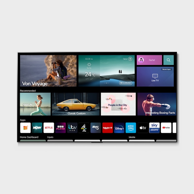 LG OLED evo Gallery Edition G2 77 inch 4K Smart TV 2022, OLED77G26LA