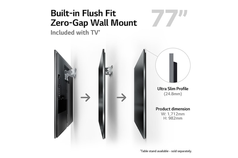 LG OLED evo G3 77 inch 4K Smart TV 2023, OLED77G36LA