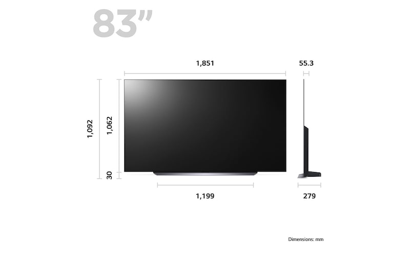 LG OLED C3 83" TV & S60Q Soundbar, OLED83C34LA.S60Q