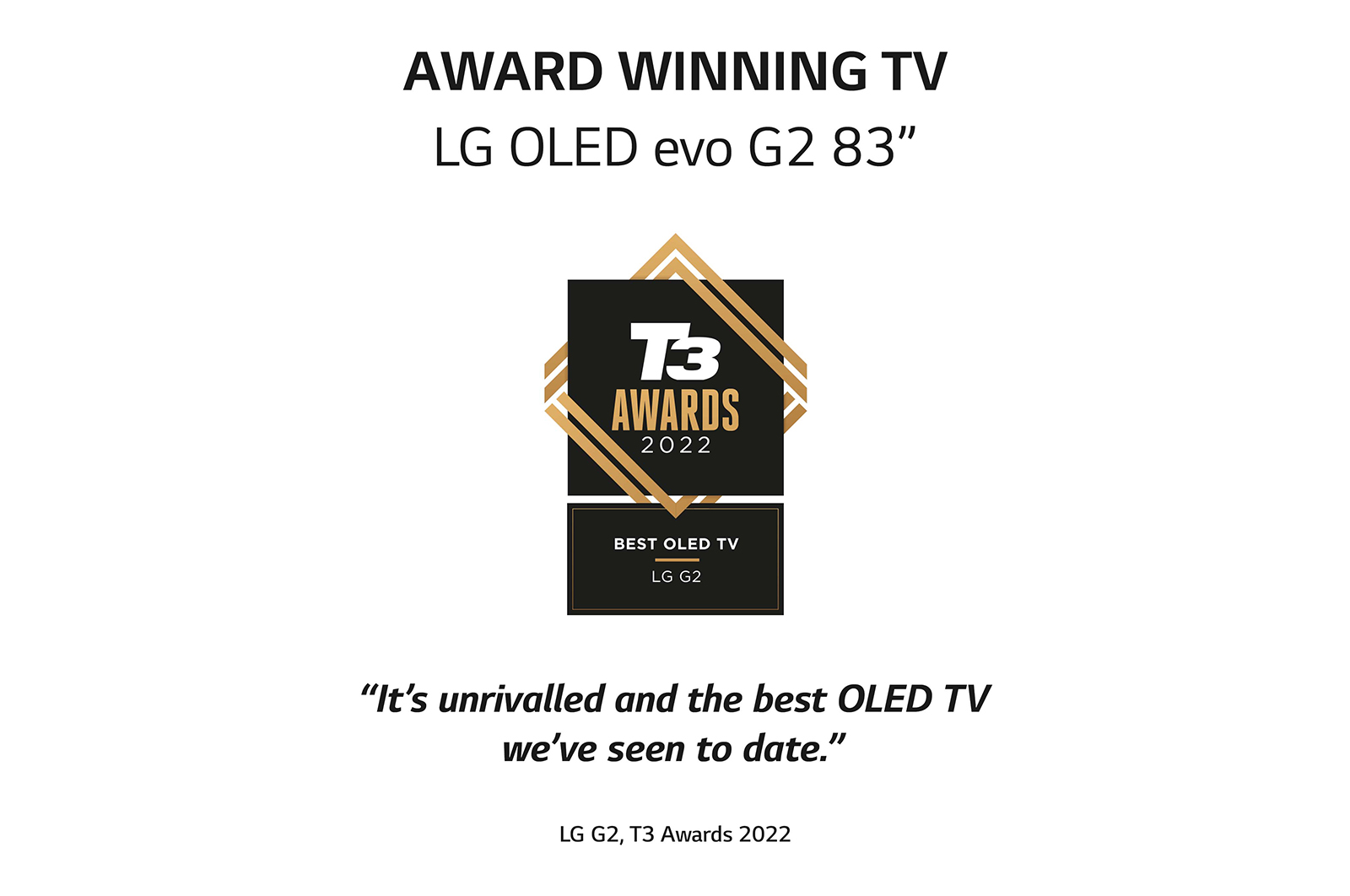 LG OLED evo Gallery Edition G2 83 inch 4K Smart TV 2022, OLED83G26LA