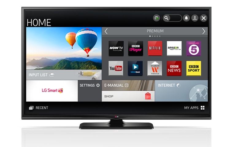 Front view of 50&#34; LG Plasma Smart TV with 3D 50PB690V