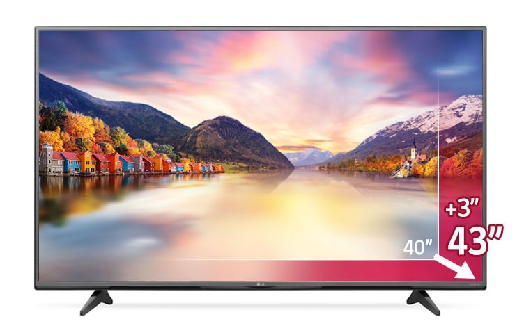 Front view of 43&#34; LG Ultra HD 4K TV 43UF680V