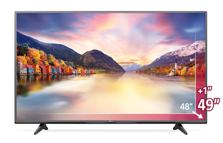 Front view of 49&#34; LG Ultra HD 4K TV 49UF680V