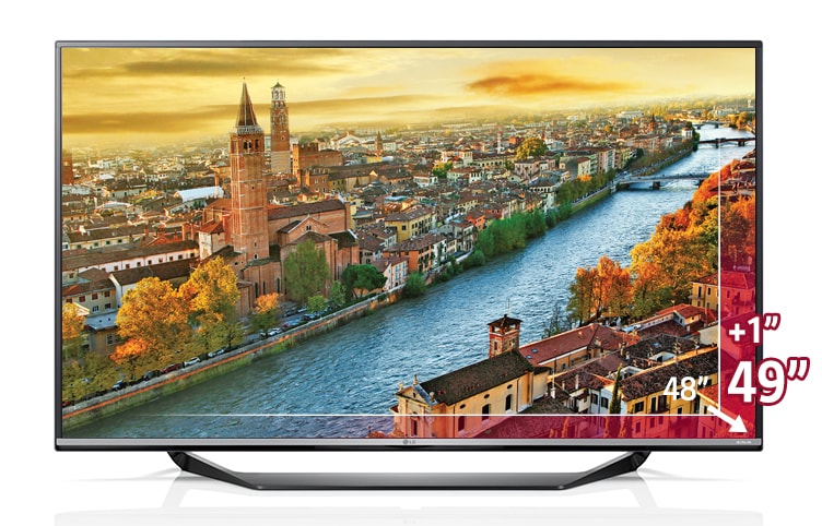 Front view of 49&#34; LG ULTRA HD 4K TV 49UF770V