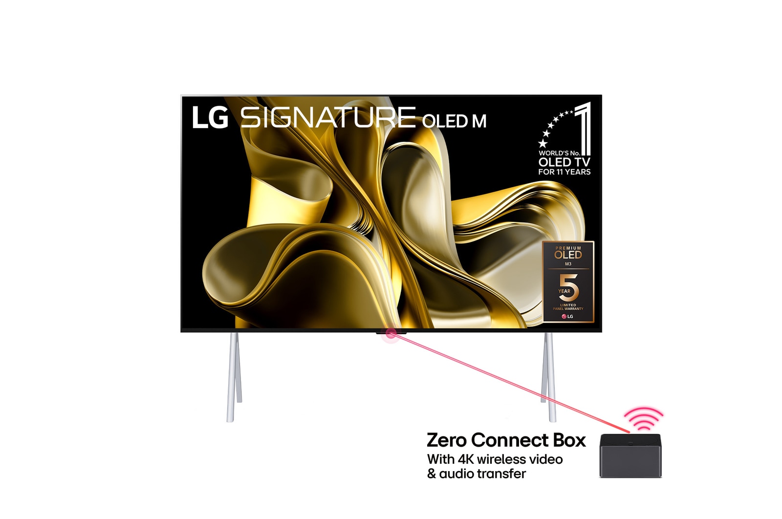 LG 97 inch LG  SIGNATURE OLED M3 4K Smart TV with Wireless Video and Audio Transfer, OLED97M39LA
