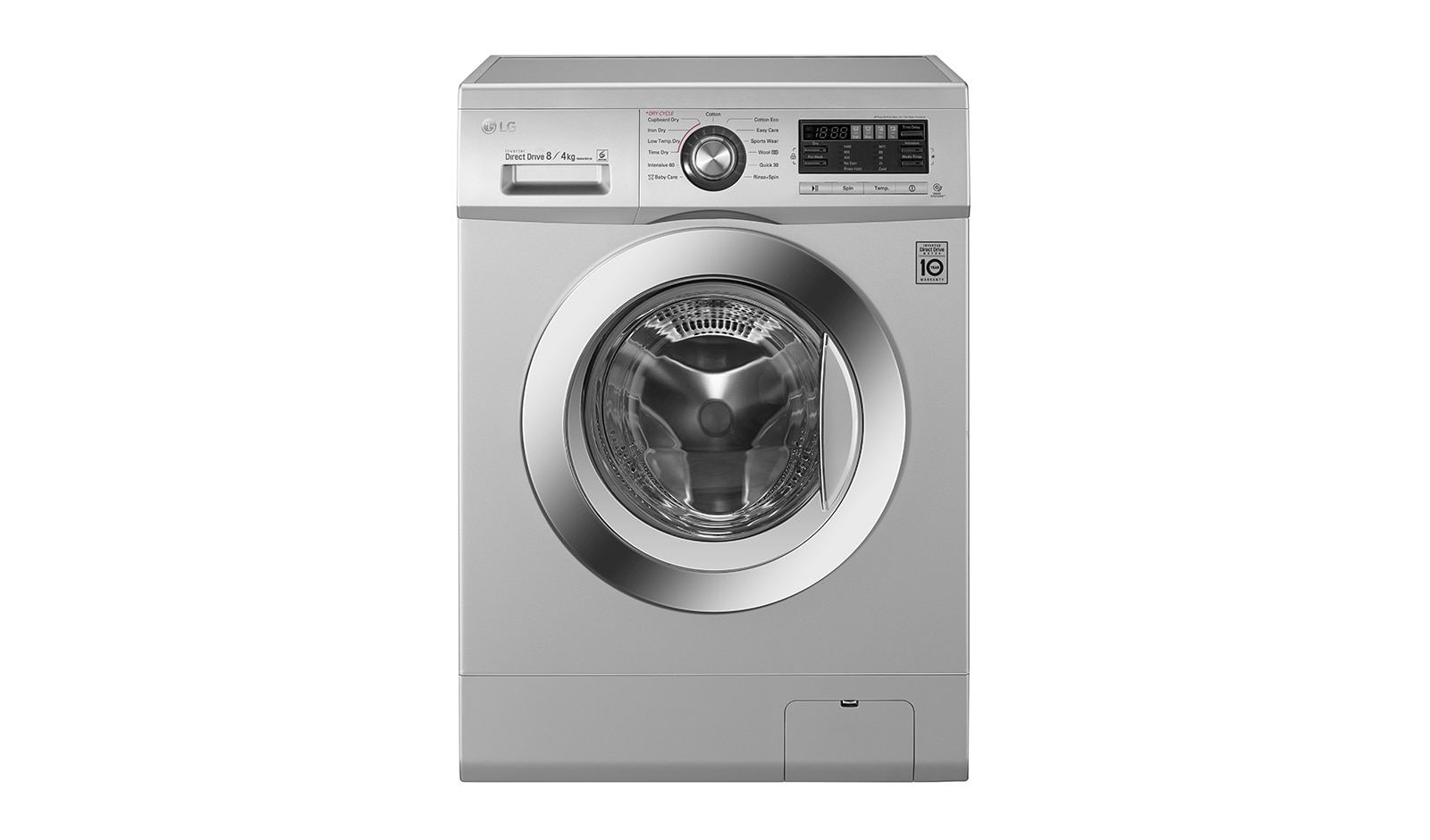 Front view of 8kg/4kg 6 Motion Direct Drive Washer Dryer F1496AD5