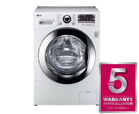 9KG 6KG WASHER DRYER WITH 6 MOTION DD F14A8RD LG UK