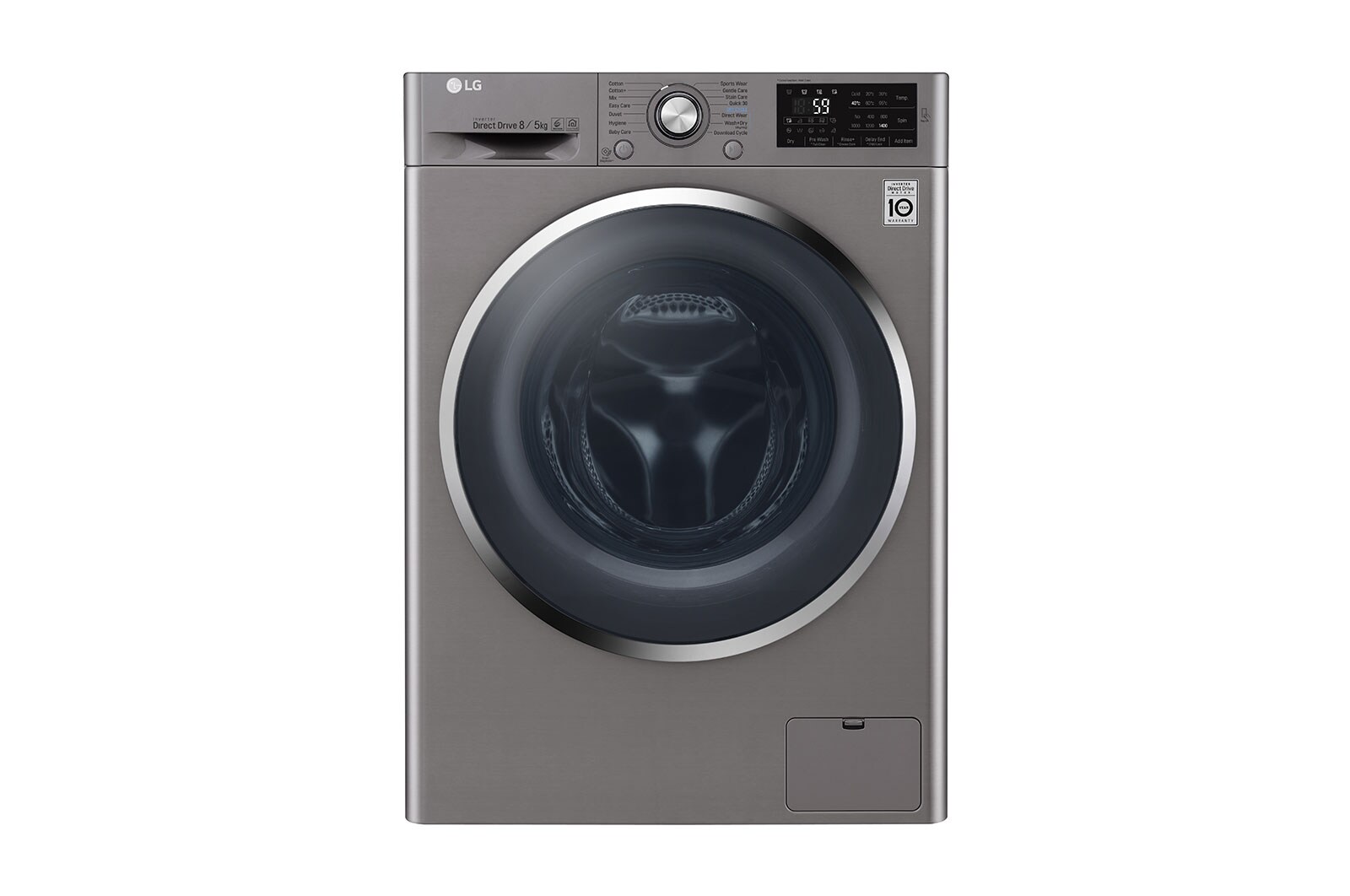Front view of 8/5 KG Condensor Washer Dryer with multiple Wash Programs and Smart ThinQ™ connectivity F4J6AM2S