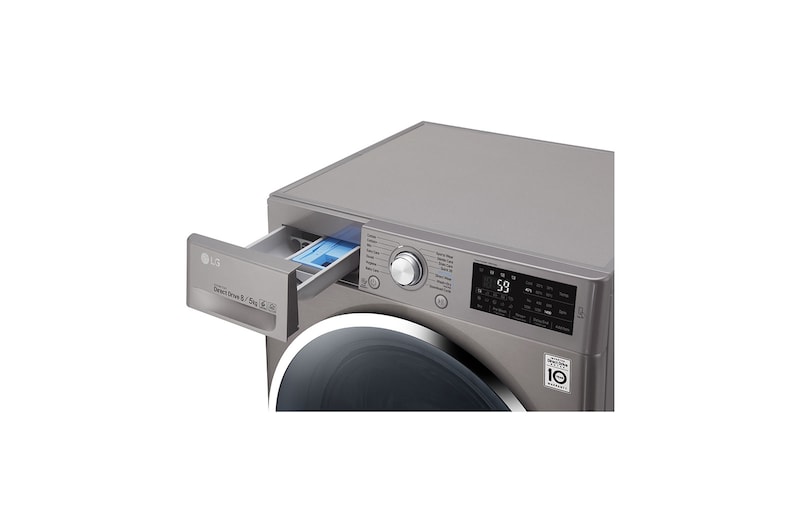 LG 8/5 KG Condensor Washer Dryer with multiple Wash Programs and Smart ThinQ™ connectivity, F4J6AM2S