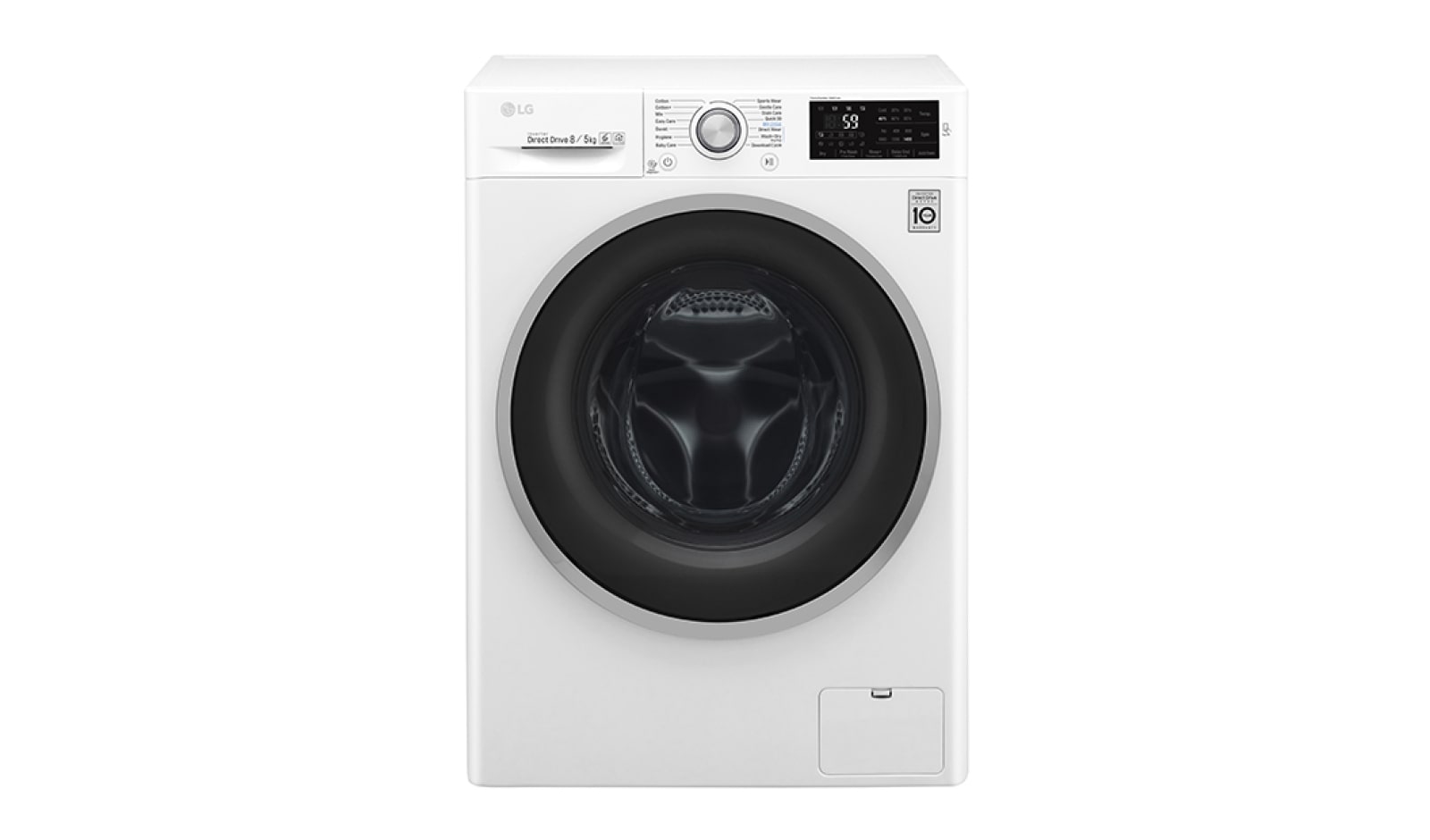 Front view of 8/5 KG Condensor Washer Dryer with multiple Wash Programs and Smart ThinQ™ connectivity F4J6TM1W