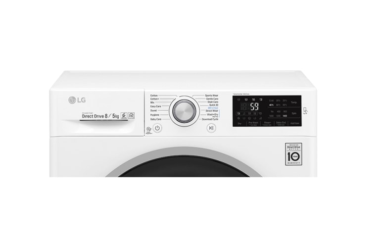 LG 8/5 KG Condensor Washer Dryer with multiple Wash Programs and Smart ThinQ™ connectivity, F4J6TM1W