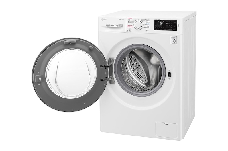 LG 9/5 KG Steam Washer Dryer with inverter Direct Drive and Smart ThinQ Connnectivity, F4J6VG0W