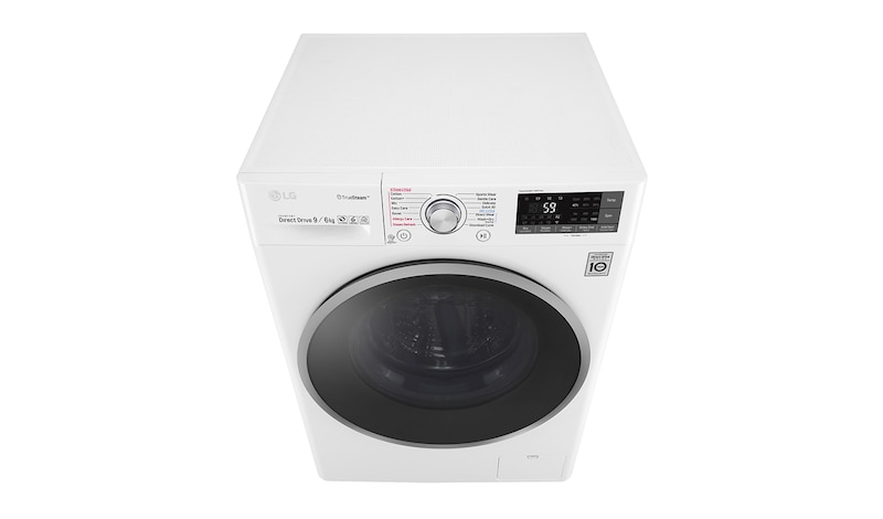 LG  F4J7FH1W 9/6Kg 1400 Spin Washer Dryer - White, F4J7FH1W