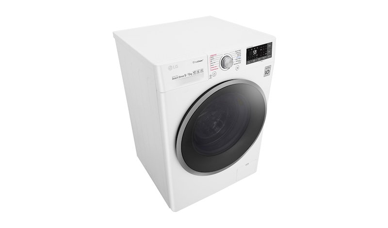 LG  F4J7FH1W 9/6Kg 1400 Spin Washer Dryer - White, F4J7FH1W