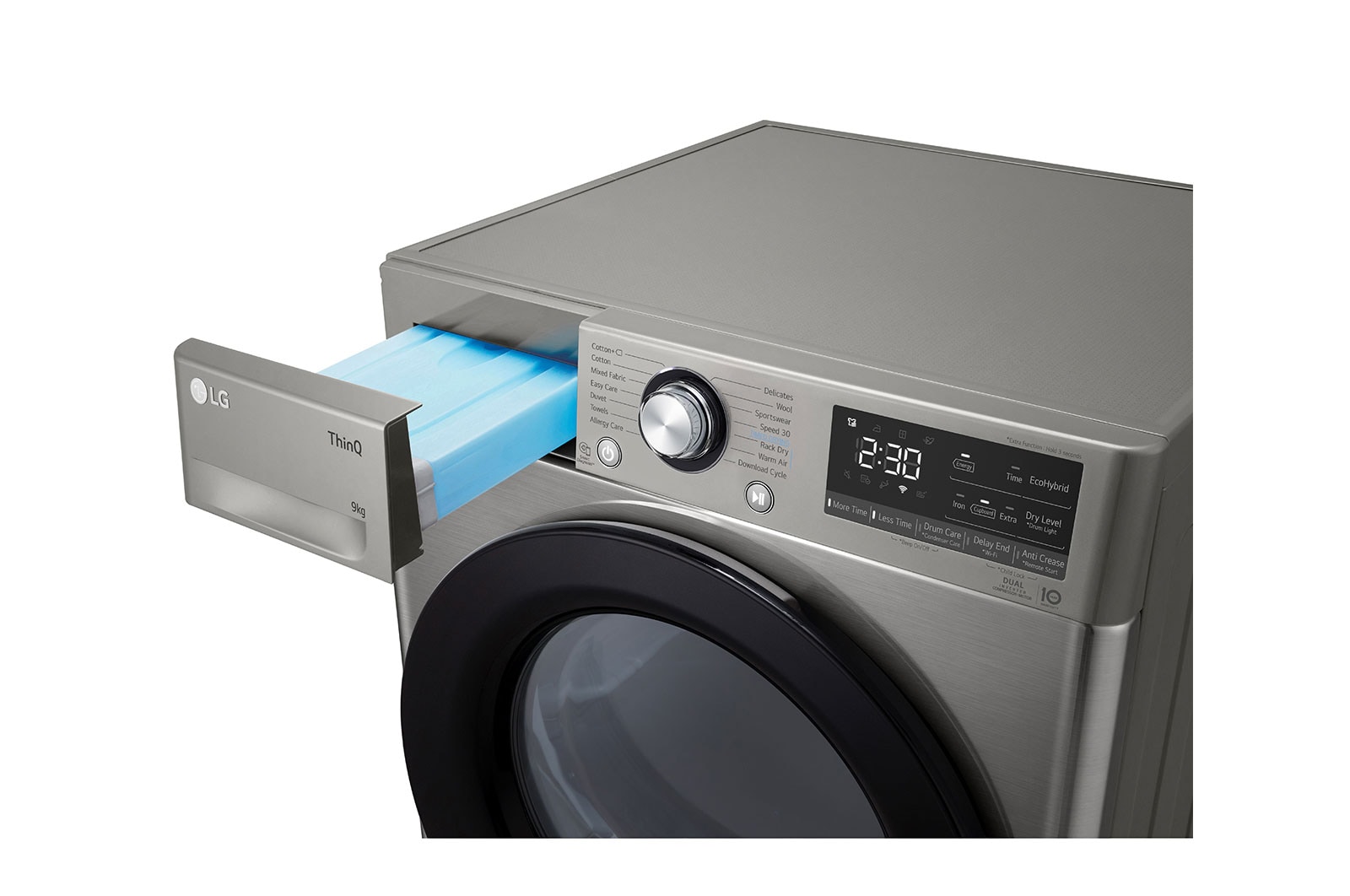 LG 9kg DUAL Inverter HeatPump Dryer Graphite A++, FDM309S