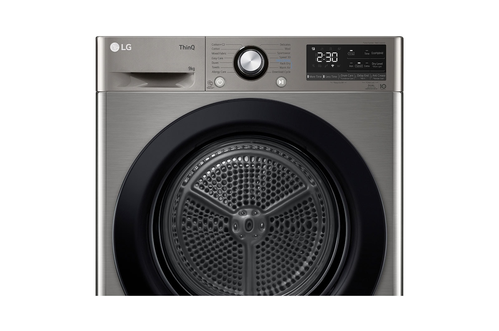 LG 9kg DUAL Inverter HeatPump Dryer Graphite A++, FDM309S