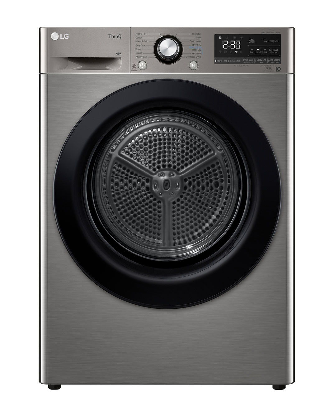 LG Dual Inverter Heat Pump™ Tumble Dryer 9kg Graphite FDM309S LG UK