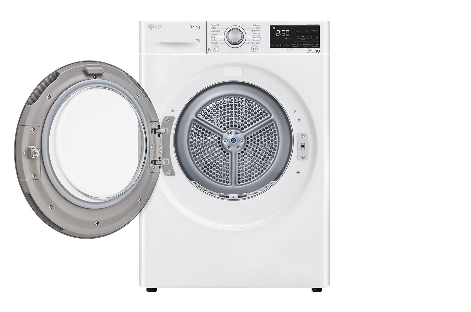 LG 9kg DUAL Inverter HeatPump Dryer White A++, FDM309W