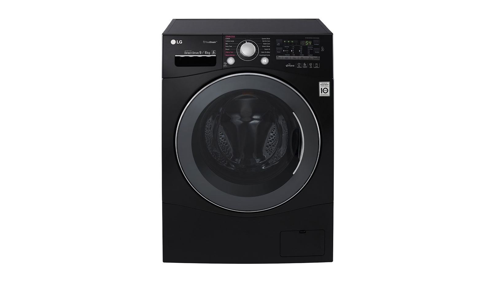 Front view of 9KG/6KG Eco Hybrid Washer Dryer with TRUESTEAM™ and 6 Motion DD FH4A8FDH8N