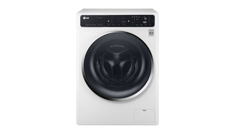 LG 10.5KG/7KG Eco Hybrid Washer Dryer with TrueSteam™ and 6 Motion DD, FH4U1JBH2N