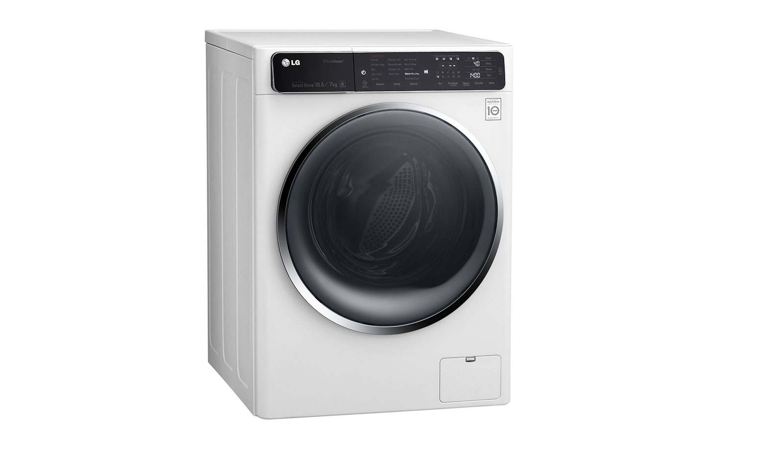 LG 10.5KG/7KG Eco Hybrid Washer Dryer with TrueSteam™ and 6 Motion DD, FH4U1JBH2N
