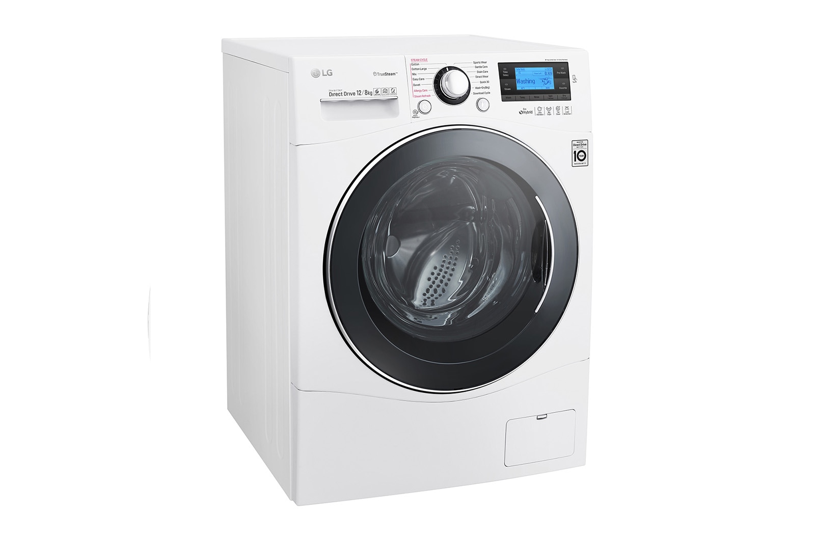 LG 12/8 KG Eco Hybrid™ Washer Dryer with True Steam™ technology and Smart ThinQ™ connectivity, FH695BDH2N