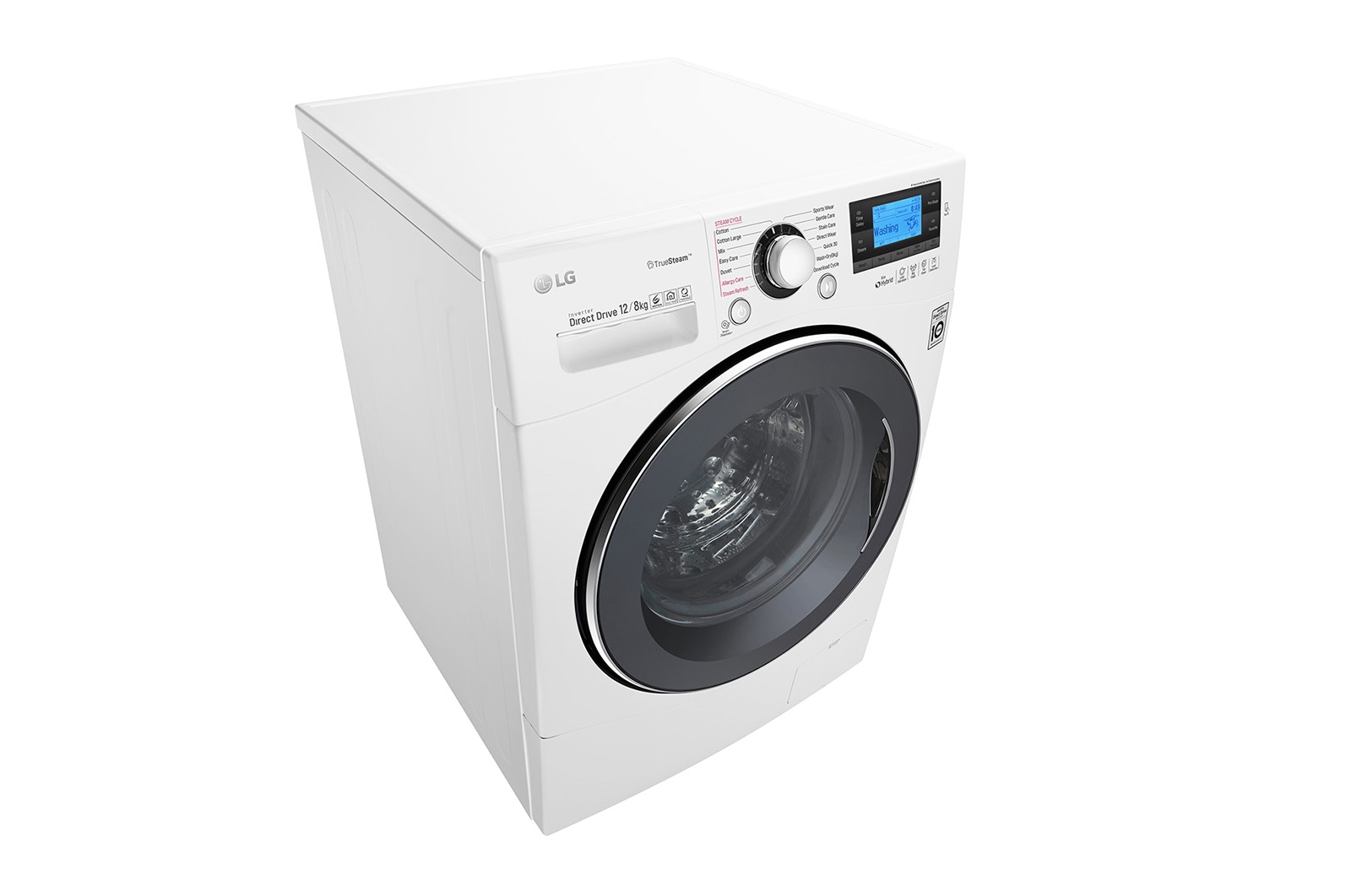 LG 12/8 KG Eco Hybrid™ Washer Dryer with True Steam™ technology and Smart ThinQ™ connectivity, FH695BDH2N