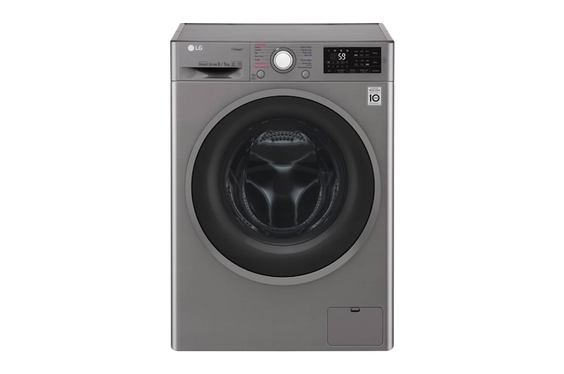 LG Steam™ FWJ685SS 8/5Kg 1400 Spin Washer Dryer – Graphite, FWJ685SS