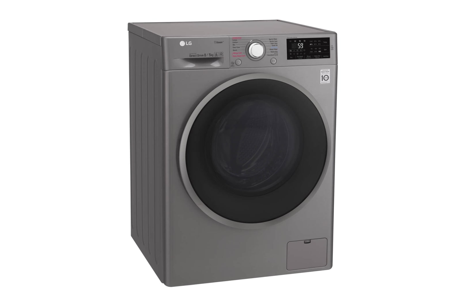 LG Steam™ FWJ685SS 8/5Kg 1400 Spin Washer Dryer – Graphite, FWJ685SS