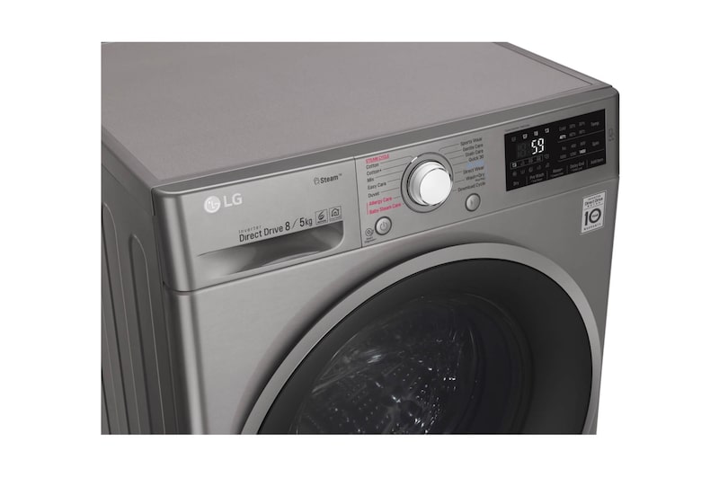 LG Steam™ FWJ685SS 8/5Kg 1400 Spin Washer Dryer – Graphite, FWJ685SS